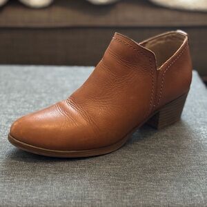 Naturalized Brown Leather Ankle Boot